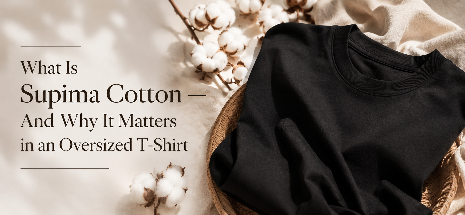 What Is Supima Cotton — And Why It Matters in an Oversized T-Shirt